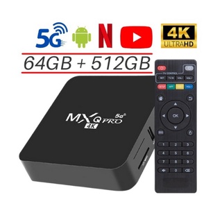 Tv Box MXQ PRO Smart 4k Pro 5g 64gb Ram + 512gb Wifi Android 10.1 Tv Box Smart 5G 4K
