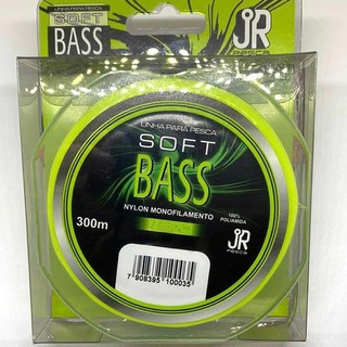 Linha Monofilamento Soft Bass JR Pesca 0,35mm/0,37mm - 300m.
