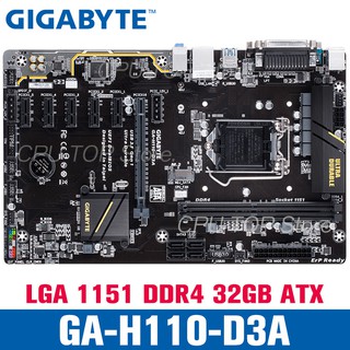 ️ ⚡️ Gigabyte GA-H110-D3A Mainbaord Soquete LGA 1151 DDR4 32GB Desktop Motherboard
