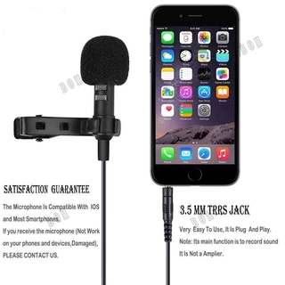 Mikrofon Microfone Mini Jack De 3,5 mm Com Clip-On Lapela Microfone Para Gravação E Celular Android (5)