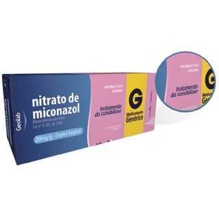 Miconazol Creme Vaginal 80g + 14 Aplicadores Genérico Geolab