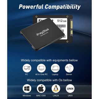 SSD Sata3 Black Xraydisk 120GB 128GB - NOVO LACRADO