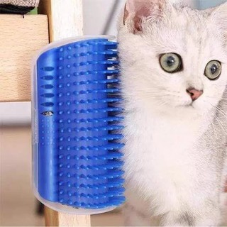 Escova Massageadora Coçadinha de Parede Brinquedo Para Gato Com Catnip