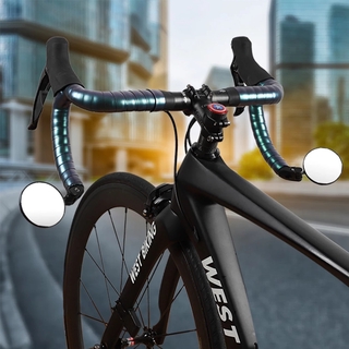 Rotação 360 Graus/MTB Espelho Retrovisor De Bicicleta De Montanha/Visão Traseira Ajustável De Ciclismo De Ângulo Amplo/Espelhos Convexos Dobráveis (2)