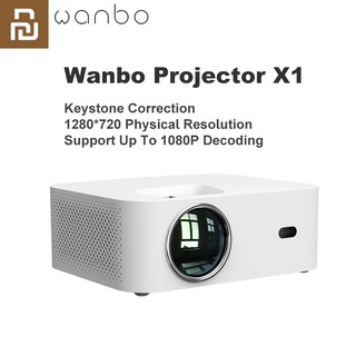 Wanbo X1 Projetor Osd Projeção Baixo Ruído Levou Portátil Projetor Sem Fio Keystone Correção Para Home Office 3 S Bota