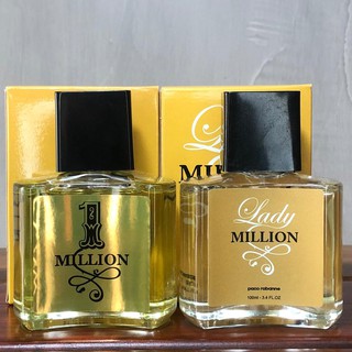 Kit 2 perfumes - Casal Million - 100ml - One Million & Lady Million