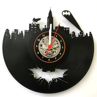 Relógio Disco de Vinil, Batman, Dc, Herói, Decoração