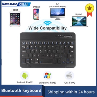 Mini Bluetooth Keyboard Wireless Rechargeable Mouse For iPad Phone Android IOS Windows
