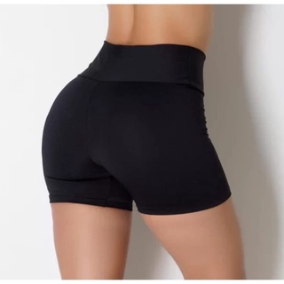 Shorts Feminino Plus size Academia liso Promoçao moda Fitnes (4)