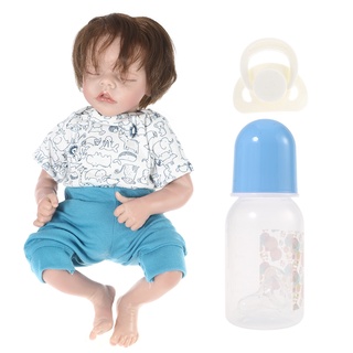 takewooz 48cm Realistic Doll Soft Silicone Vinyl Sleeping Baby Boy Closed Eyes Lifelike Birthday Gift Toy