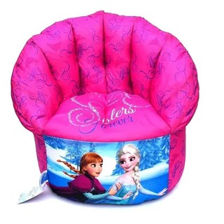 Puff Infantil Poltrona Sofazinho Frozen Disney Mini Sofá Pink