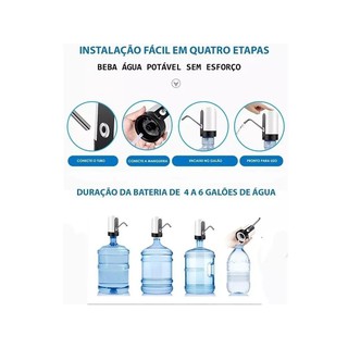 Bebedouro Bomba Elétrica P Garrafão Galão Água Recarregável csj-012 (3)