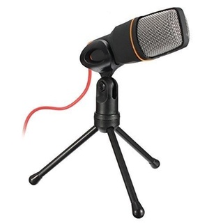 Microfone Condensador Para Gravação No Pc Com Cabo E Tripe MTG-020 Tomate
