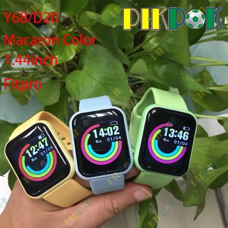 D20 Smart Watch 1.44 Polegada Macaron Y68 À Prova D 'Água Com De Freqüência Cardíaca