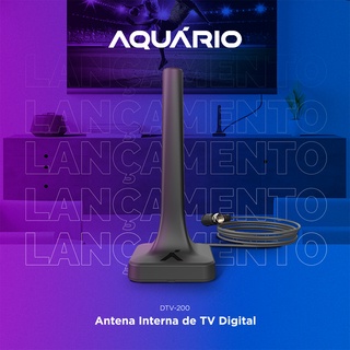 PROMOÇÃO LANÇAMENTO !! Antena Digital Interna 4k Aquário DTV-200