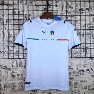 Camisa De Futebol Branca Da Seleção Italiana De 2021-22