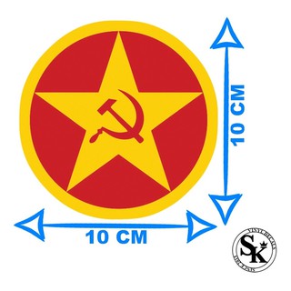 Adesivo Estrela Foice & Martelo Soviético Ww2 ótima qualidade