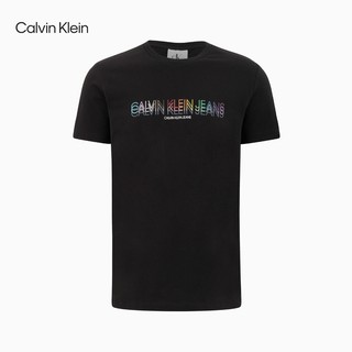 Calvin Klein New Men's Gradient Effect Logo Printed Round Neck Short Sleeve T-shirt