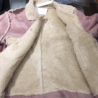 Casaco Feminina , casaco suéde pelinho manga longa botões DSY002 (7)