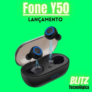 Y50 Fone De Ouvido Sem Fio Com Bluetooth 5.0 e Ótima Qualidade De Som e Duração De Bateria