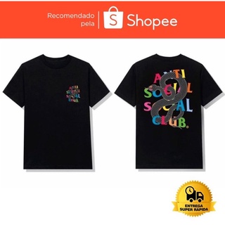 Camiseta Anti Social Social Club Cobra Lançamento 2022 Moda Streetwear ASSC