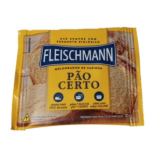Melhorador de farinha pão certo para pães caseiros e artesanal fleischmann 10g