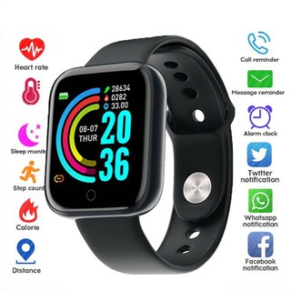 Smartwatch Y68/D20 à Prova d’Água/Bluetooth/USB/Monitor Cardíaco/Pulseira inteligente/Relógio Inteligente (1)