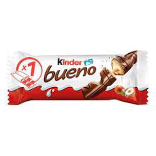 Chocolate Kinder Bueno avelã 43g PRETO OU BRANCO