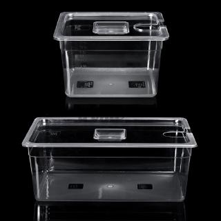 Sous Vide Container Steak Machine Container with Lid Water Tank Bath for Circulator Sous Vide Culinary Immersion Slow