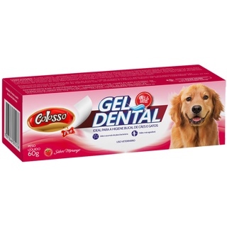 Gel Dental Pasta de Dente para Cães e Gatos Colosso 60g (1)
