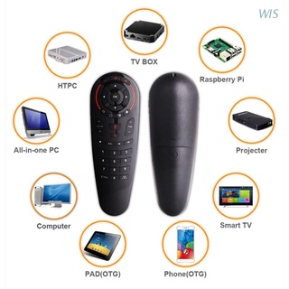 WIS Wireless Voice Control Sensing Air Remote Mouse for X96q、G30、PC、Pk、G10s、G50s Set-top Box,33 Key Voice Wireless Device