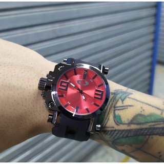 Relógio Oakley Gearbox Titanium Pulseira de Borracha Vidro De Safira (2)
