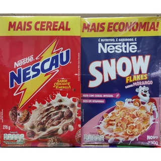 Snow Flakes + Cereal Nescau 270g + 230g pack com 2 unidades