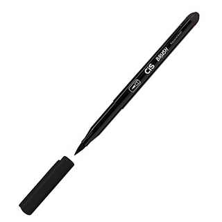 Caneta CIS Brush Pen Aquarelável - Preta