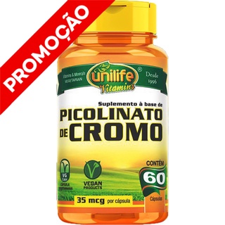 Picolinato De Cromo - 60 Cápsulas 500mg - Unilife (1)