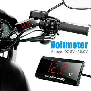Medidor De Voltagem Voltímetro Com Display Digital LED 12V Para Motocicleta (8)