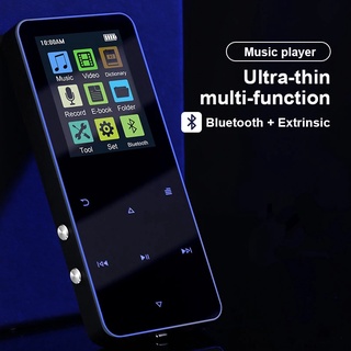 Novo 1.8 Polegada De Metal Touch Mp3 Mp4 Music Player Bluetooth 4.2 Suporta Cartão, Com Alarme Fm Relógio Pedômetro E-Book Embutido Mjito01.Br