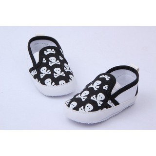 Babyshow Sapatos Para Criança Infantil Crânio Sola Macia Anti-Derrapante Sapatos Para Caminhada (2)
