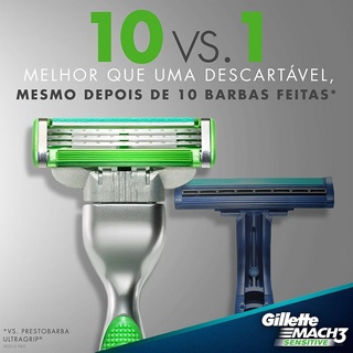 Gillette Mach3 Carga para Aparelho de Barbear Sensitive/Regular Leve 8 Pague 6 (3)