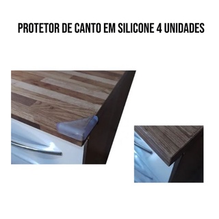 kit 4 protetor de quina mesa canto proteção criança