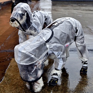 capa de chuva cachorro Capa De Chuva Para Cães De Quatro Patas À Prova D'água De Todos Incluso De Pelúcia/Cachorros Pequenos/Médias