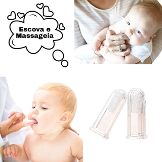 Escova de Dente para Bebê 100% Silicone Ultra Macia