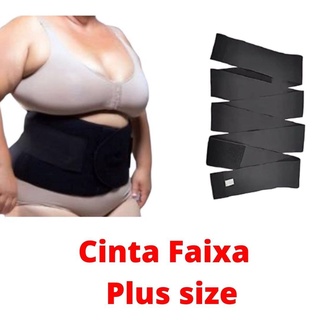 Cinta modeladora faixa plus size / pós parto / corrige postura / afina cintura espartilho de 3 a 8 metros