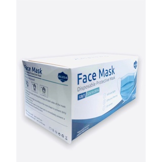 Máscaras Tripla Aileda Descartáveis Coloridas C/clipe Nasal Kit 50 embaladas individualmente