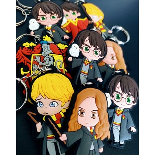 Chaveiro Emborrachado Harry Potter Geek Nerd Colecionável Detalhado Personagens Hermione Weasley Simbolos e mais