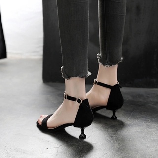 2022 new low heel 5cm fashion high heel style fairy high heel (4)