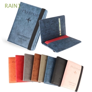 Rain1 Porta Passaporte / Documentos Em Couro Ultrafino Portátil Multifuncional / Multicolorido