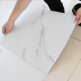 Adesivo de piso autoadesivo à prova d'água PVC plástico piso couro grosso resistente ao desgaste telha de mármore adesivo de parede para uso doméstico (1)
