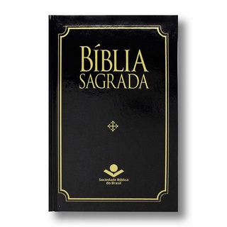 Bíblia Sagrada SBB Capa Dura Preta Clássica Evangelismo