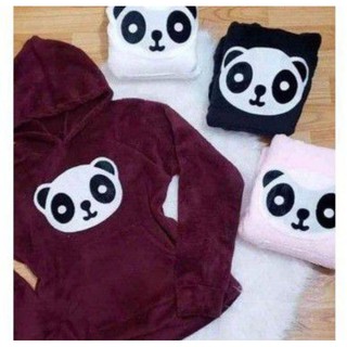 Casaco Casaquinho Veludo Panda Inverno Super Confortável